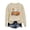 Khaki, variant on Women's Halloween Sweatshirts Pumpkin Print Sweatshirt Cute Graphic Crewneck Sweatshirt Funny Long Sleeve Tops Basic Pullover for Spring Autumn Winter Orange S