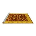 thumbnail image 2 of Ahgly Company Machine Washable Indoor Round Oriental Yellow Traditional Area Rugs, 8' Round, 2 of 4