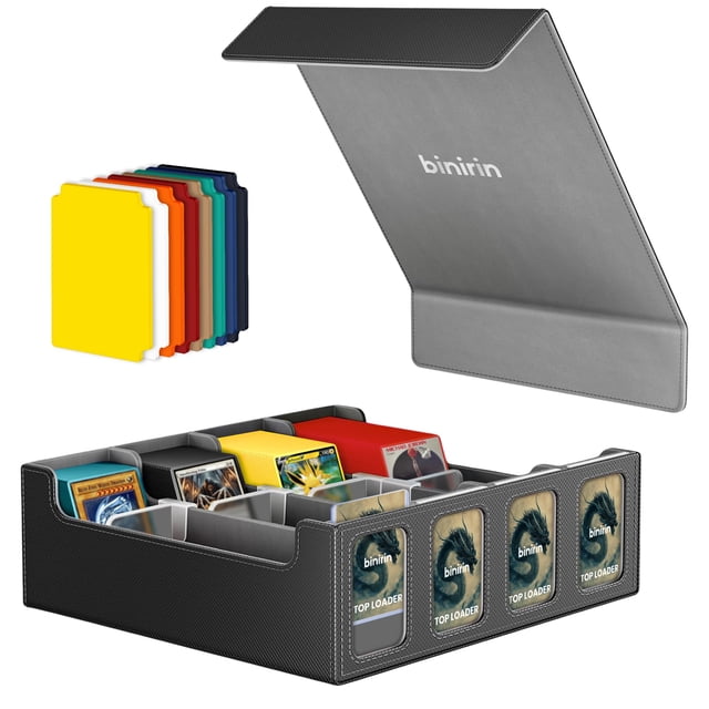 Caja de almacenamiento de tarjetas coleccionables binirin Commander 3000+ MTG
