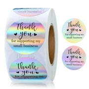 Thank You for Supporting My Small Business Stickers Roll Stickers Rainbow Stickers for Business Online Retailers Boutiques Shops
