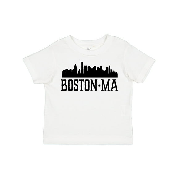 Inktastic Boston Massachusetts Skyline City Silhouette Boys or Girls Toddler T-Shirt