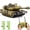 Yellow, variant on Supdex 1:24 RC Tank – 330° Rotating Turret, Smoke, Light & Sound Effects, Rechargeable, Climbing 40° Ramp, Remote Control Toy Gift for Kids Age 6+