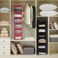 thumbnail image 2 of Organisateur Suspendu pour Garde-Robe Étagère Garde-Robe Rangement Suspendu avec Poches Latérales, 2 of 7