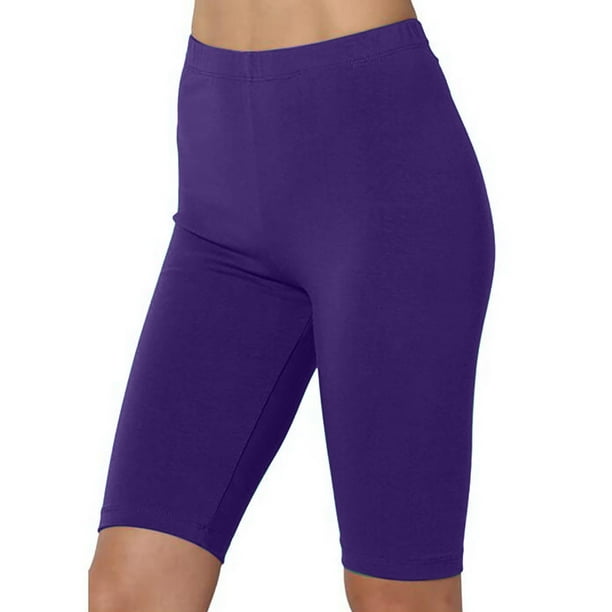 zanvin biker shorts women, Fashion Womens Yoga Leggings Fitness Running Gym  Ladies Solid Sports Active Pants ,summer shorts for women,Lightweight and  comfortable wear Purple 