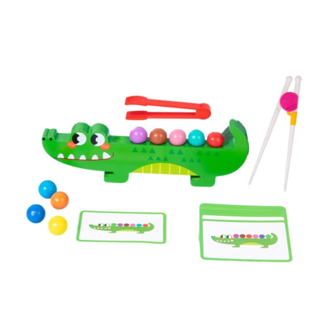 Juguete de combinación de cuentas con clip,Juguetes de clasificación de colores para juegos de emparejamiento y aprendizaje,Actividad educativa de aprendizaje preescolar con cuentas de Verde