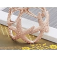 thumbnail image 4 of Womens Rose Gold Shiny Textured Starfish Stretch Bangle Cuff Statement Bracelet, 4 of 4