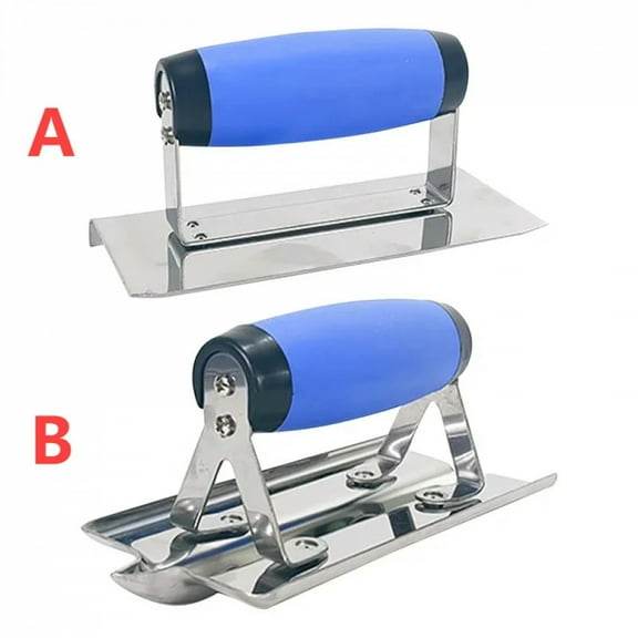 Concrete Hand Edger Groover Stainless Steel Concrete Tool Plaster Stucco Cement Finishing Tool Masonry Construction Tool