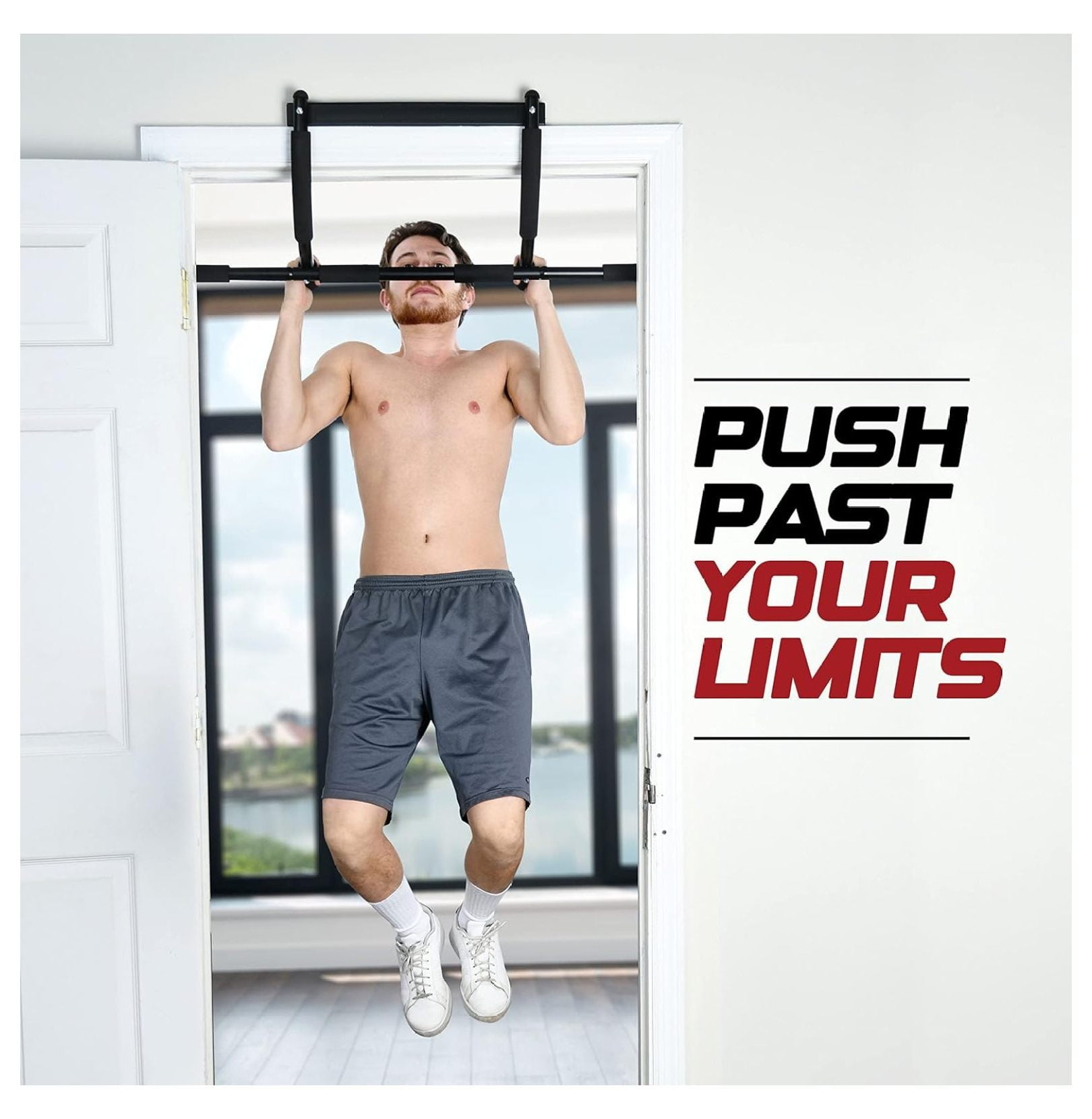 Pull up bar Doorway Heavy Duty Chin up bar Trainer for Home Gym Doorway Pull up bar or dip bar