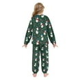 thumbnail image 3 of Fluffy Pajamas Set Fuzzy Winter Warm Pj Sets Pullover Tops and Long Pants Snowmen and Candy Canes Pattern Medium, 3 of 8