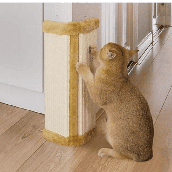 2 PCS Cat Wall Corner Scratcher Furniture Protector Kittens Scratch Board Sisal Cat Scratching Pad for Indoor Cats