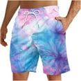 thumbnail image 2 of Viikei Men's Shorts for Outdoor Fun,Men's Special Print Beach Casual Trouser Shorts Pants Blue S, 2 of 7