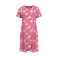 thumbnail image 3 of Womens Nightgowns Plus Size Casual Sleep Dress Women's Plus Heart Print Short Sleeve Round Neck Medium Stretch Loose Nightdress Valentine's Day Nightdress, 3 of 3