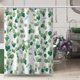 thumbnail image 5 of Rideau de douche Feuilles de plantes vertes imperméables Rideau 150X180CM JAMW Sencillez, 5 of 5