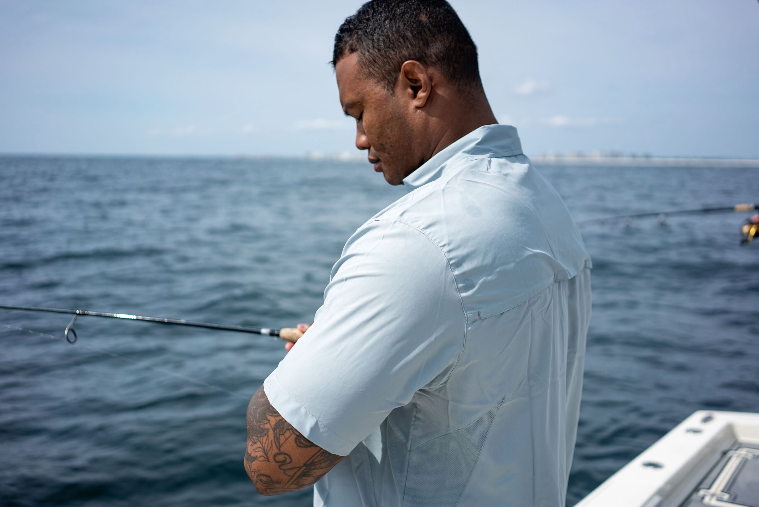 FinTech Men's Short Sleeve Fishing Shirt - Small