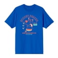 thumbnail image 4 of Beetlejuice Sandworm Desert Door Men's Blue Crew Neck Short Sleeve Tee-Small, 4 of 5