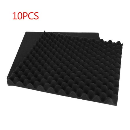 - WALFRONT 10Pcs Soundproofing Acoustic Foam Panel Wall Tile for Recording Studio KTV Music Rooms, Acoustic Wedge,Acoustic Foam