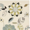 thumbnail image 3 of SAFAVIEH Four Seasons Derren Novelty Flowers Area Rug, Ivory/Blue, 4' x 6', 3 of 5