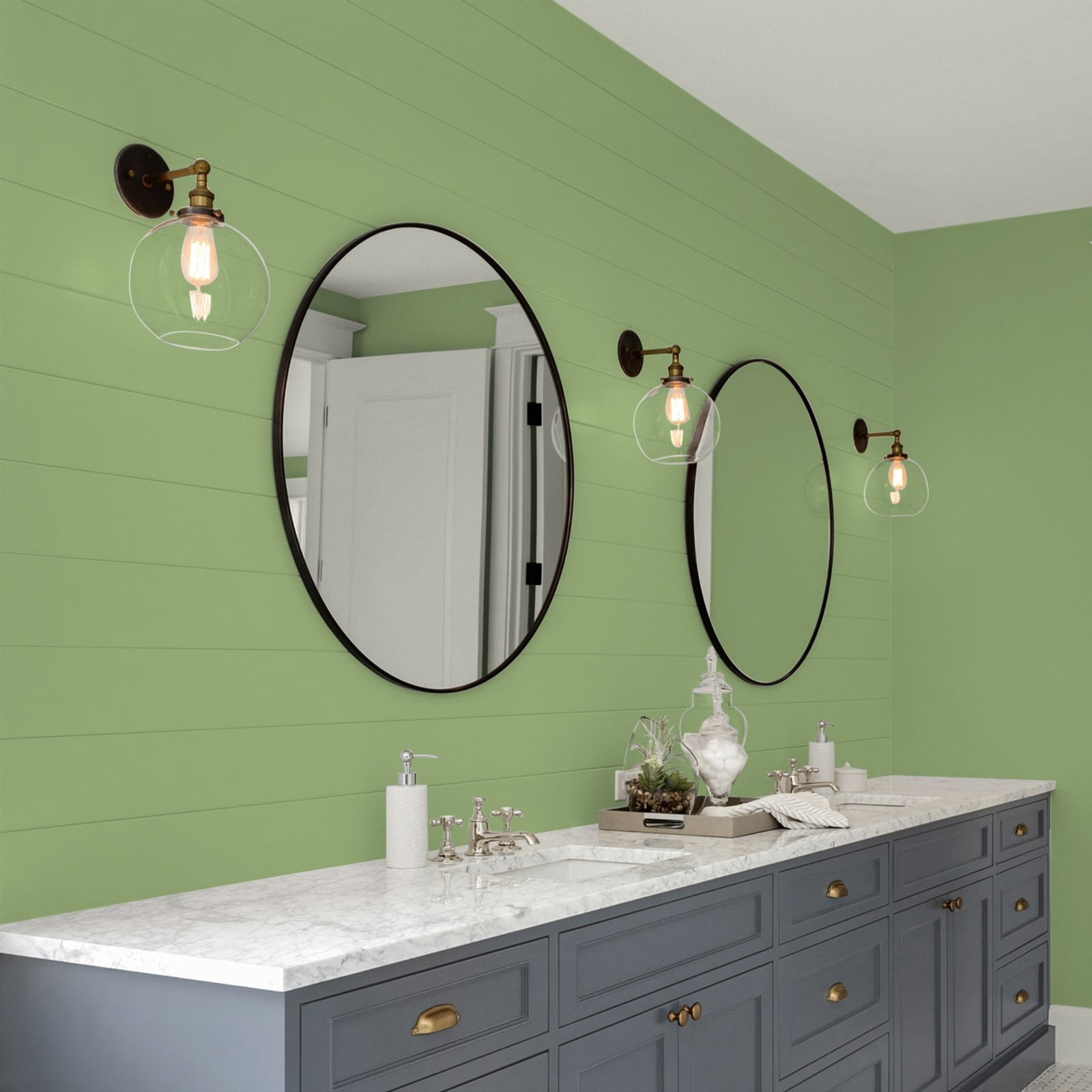 Glidden Glidden Kitchen Bath and Laundry Luscious Lime / Green, Eggshell Interior Paint with Primer, 1 Gallon