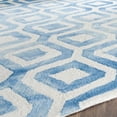 thumbnail image 3 of Safavieh Dip Dye Frigg Distressed Area Rug, Ivory/Blue, 7' x 7' Round, 3 of 7