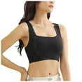 thumbnail image 1 of Curenmufel Racerback Bras for Women Sports Bras for Women High Support High Impact Sports Bras for Women Large Bust Push up Racerback Workout Running Bra (Black,L), 1 of 4