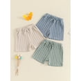 thumbnail image 5 of Aojekbee Toddler Boy Girl Plain Shorts Drawstring Waist Casual Shorts Summer Loose Fitting Lounge Shorts, 5 of 10