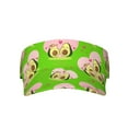 thumbnail image 2 of Kdxio Avocado Lovers Print Sun Visor Hat Golf Visor Adjustable Velcro Outdoor Sports Cap For Men Women, 2 of 7
