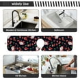 thumbnail image 7 of Coolnut Christmas Santa Claus Sink Splash Guard for Faucet 2 Packs Faucet Absorbent Mats, Happy New Year Faucet Handle Drip Catcher Quickly Drying Mat for Kitchen Counter Bathroom, 30"x5.5", 7 of 7