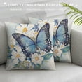 thumbnail image 3 of Butterfly Throw Pillow Covers Decorative  Pillow CasesSquare Cushion Cover for Couch Sofa Bedroom Patio, 3 of 5
