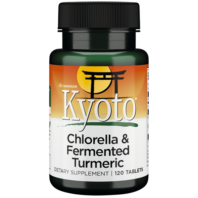 Swanson Chlorella and Fermented Turmeric 120 Tablets
