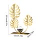 thumbnail image 3 of Escultura de metal con hoja de ginkgo y decoración de escritorio, estatua de pan de oro para estantería y decoración de mesa en la oficina, 3 of 6