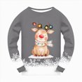 thumbnail image 4 of sdbrld 6Y 7Y 8Y 9Y Boys Christmas Pajamas Kids PJs Long Sleeve Sleepwear Clothes Set Xmas Pajamas Outfits Grey Sizes 6-7 Years, 4 of 5