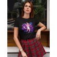 thumbnail image 2 of Dancing Cat On Disco Party T-Shirt Women -Image by Shutterstock, Female x-Large, 2 of 4