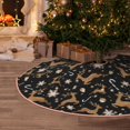 thumbnail image 5 of KLL Christmas Tree Skirt,Party Decorations Farmhouse for Christmas Decorations Holiday Party 48" -Christmas Cookie Reindeer, 5 of 6