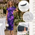 thumbnail image 6 of Psesaysky Couples Matching Outfits Purple Camo Print Couple Clothes Shirts or Sundress for Women Bodycon Pencil Mesh Dresses and Polos Shirts,His and Her Matched Clothes,S-3XL, 6 of 6