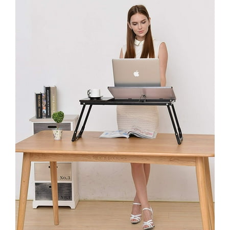E Joy Bedtable Folding Adjustable Laptop Desk Stand Portable Large