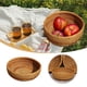 thumbnail image 2 of Cesta redonda de mimbre tejida para almacenar frutas y verduras y decorar la encimera de la cocina y el cuarto de baño, 2 of 7