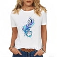 thumbnail image 2 of Mgmyaa T Shirt for Women Graphic Tees Print Shirts Short Sleeve Casual Summer Vacation Tee Tops, 2 of 5