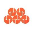 thumbnail image 1 of yingyy 5pcs Logos Geometry Round Safe Signal Indicating Small Sign Universal Replacement Free Diving Snorkeling Swimming Orange, 1 of 6