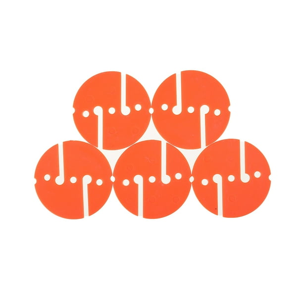 Yuarrent 5 uds Logos geometría redonda señal de seguridad que indica señal pequeña reemplazo Universal buceo libre buceo natación Deportes acuáticos Naranja