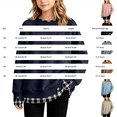 thumbnail image 3 of HIPYLO Girls Crew Neck Long Sleeve Sweatshirt with Contrast Trim Pullover Top Casual Loose Fit Shirt for Toddler Kids Teen Tween, 3 of 7