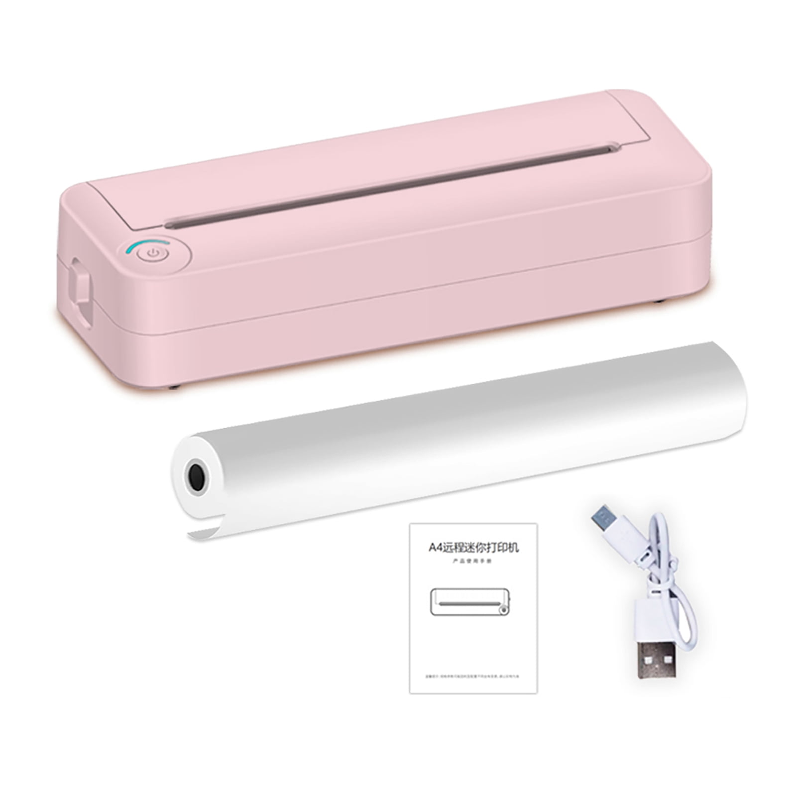 Printer A4 Portable Paper Printer Thermal Printing Wireless BT Connect Compatible With IOS And  Mobile Photo Printer Support 210mm Wide For Outdoor Travel Home Office