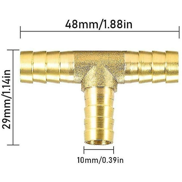 3 Way Brass Connector Hose Extension Connector Garden Hose Connector