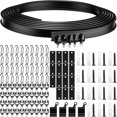 thumbnail image 2 of Hongchun 3 Meter Black Curved Track PVC Track Silent Slide Rail U Curved Plastic Steel Guide Rail, 2 of 5