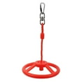 thumbnail image 1 of Toystoory Volante Columpio Colgando Anillo giratorio Exterior Interior Patio trasero Cuerda de escalada Hebilla Kit Ejercicio de entrenamiento Escalada Rojo, 1 of 6
