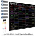 thumbnail image 2 of Magnetic Dry Erase Calendar Set 16X12 Inch Whiteboard Weekly Planner Organizer A3 White Board for Refrigerator Fridge Kitchen Home, 2 of 8