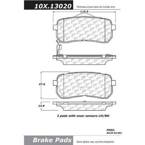 Centric Parts - Ceramic Pads