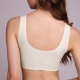 thumbnail image 3 of Gibobby Brasier para mujer Silk Ice Latex 2PC Back Sleep Chaleco de mujer Ropa interior Sujetador deportivo sin rieles Íntimos(Beige,XL), 3 of 4