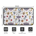 thumbnail image 5 of White Baseball Fun Club Pattern Door Rugs,Washable Non Slip Door Mats Indoor,Decorative Door Mats,Entry Mat Indoor for Entrance,Bedroom,Kitchen,Bathroom,30"x17", 5 of 6