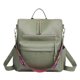 thumbnail image 1 of Mochila de moda para mujer, bolso de viaje de cuero PUVerde hierba, 1 of 1