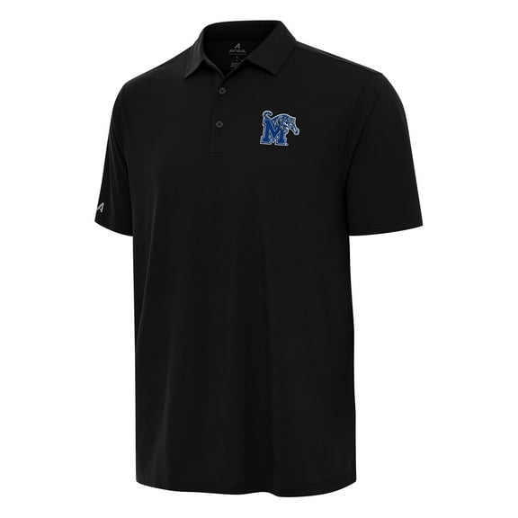 Men's Antigua Black Memphis Tigers Era Polo